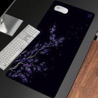 แผ่นรองเมาส์ Sakura Desktop Pad แผ่นรองเมาส์สีดำสำหรับเครื่องเกมพรมแป้นพิมพ์เกม แผ่นรองเมาส์ศิลปะ แผ่นรองเมาส์ขนาดใหญ่ พรมซากุระญี่ปุ่น