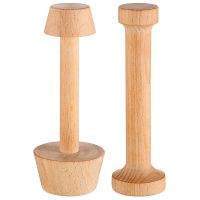 2 Pieces Wooden Tart Tamper Set Tart Pan Wooden Molds Egg Tarts Tamper Pastry Tools Tart Tamper DIY Cake Pastry Tools