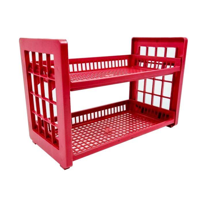2Layer Rectangular Multipurpose Mini Plastic Interior Rack Desk