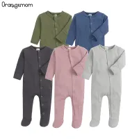 Orangemom 0-12months Baby Jumpsuit Long Sleeved Cotton Toddler Romper Simple Spring Autumn Baby Body Suit 2022 New Style Baby Body Suit,1pcs
