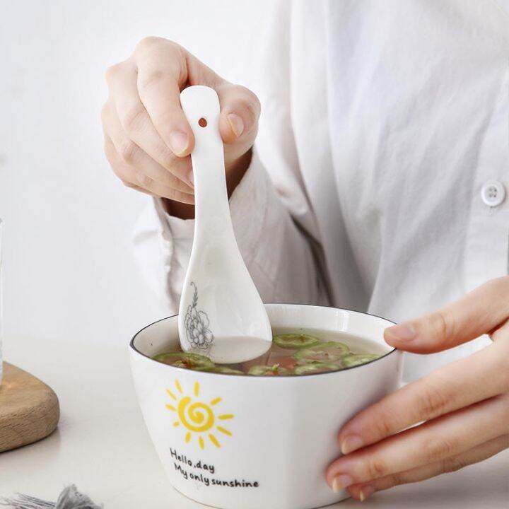 childrens-eating-spoon-rice-spoon-household-household-ceramic-large-spoon-long-handle-spoon-porridge-spoon-tableware-jyue