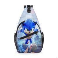 sonic student crossbody waist bag satchel outdoor travel chest bag