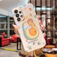 เคสโทรศัพท์พร้อมส่งในสต็อก Samsung A24 4G A33 A53 A54 A04S เคส A13 Samsung Galaxy 5G 4G A23 A23LTE Lucuxy น่ารักแสงสีฟ้าลายการ์ตูนและปลอกซิลิโคนพีช