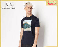 Armani เสื้อยืดสั้นผู้ชาย,ผ้าฝ้ายอเนกประสงค์หลวม