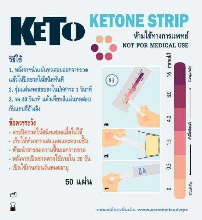 แผ่นตรวจค่าคีโต-ketosis-บรรจุ-50-pcs-1-ขวด-ketone-strips