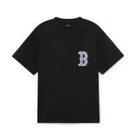 [S-5XL]MLB เสื้อยืด Unisex รุ่น 3ATSM3033 43CGS - สีดำ