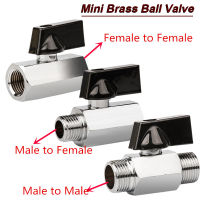 Threaded Mini Brass Ball Valve BSP Male To Female F-F M-M Air Compressor Valves Water Gas Oil Shut Off Valve