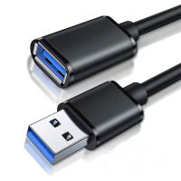 USB 3.0สายพ่วงสายตัวผู้ไปเต้ารับต่อ USB USB ความเร็วสูง3.0สายเคเบิลแบบขยายสำหรับการต่อ3.0 USB แล็ปท็อป PC