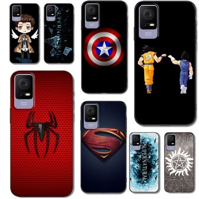 Case For TCL 405 406 Case Back Phone Cover Protective Soft Silicone Black Tpu Brand Logo
