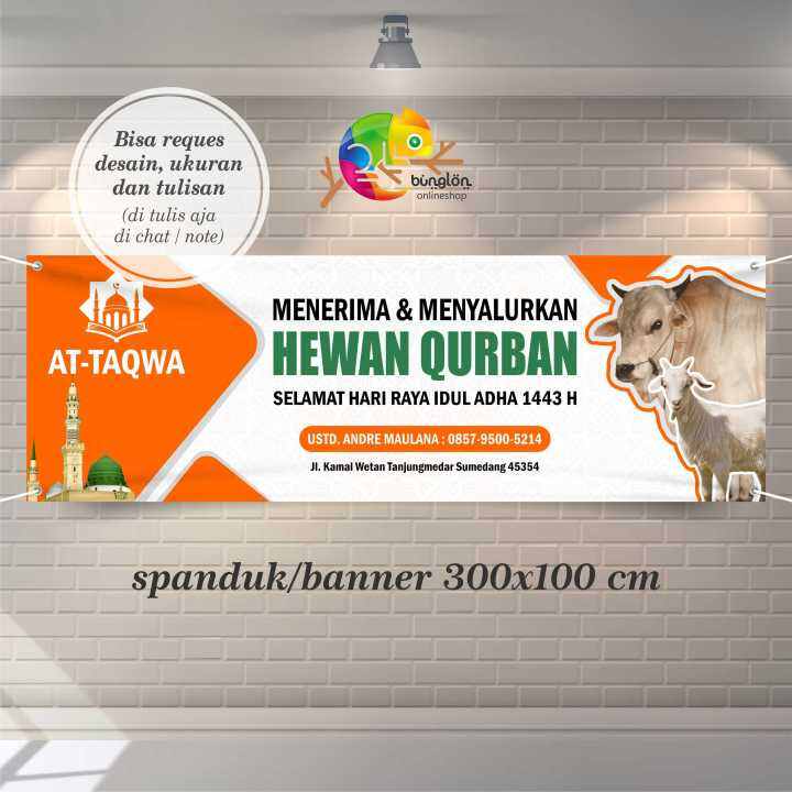 Spanduk, Banner Idul Adha, Hewan Qurban Model Orange | Lazada Indonesia