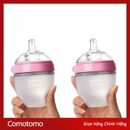 Fullbox Hộp 2 Bình Sữa Comotomo 150ml Hồng Hãng phân phối chính thức