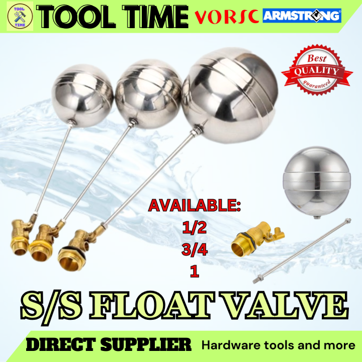 STAINLESS FLOAT VALVE 1/2 3/4 1 float valve for water tank Lazada PH