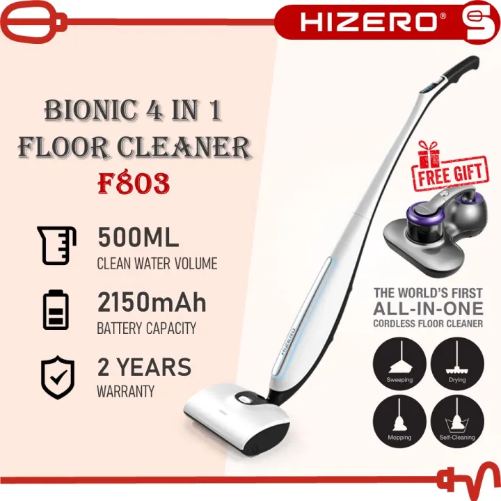HIZERO AllinOne Bionic Floor Cleaner F803 (0.5L/38W) Cordless Wet