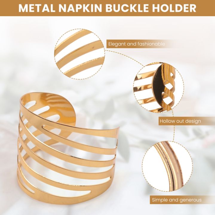 Gold & Silver Napkin Rings, Acrylic Napkin Rings, Christmas Napkin Rings,  Wedding Napkin Rings, Holiday Napkin Rings, Wedding Decorations – Decorable
