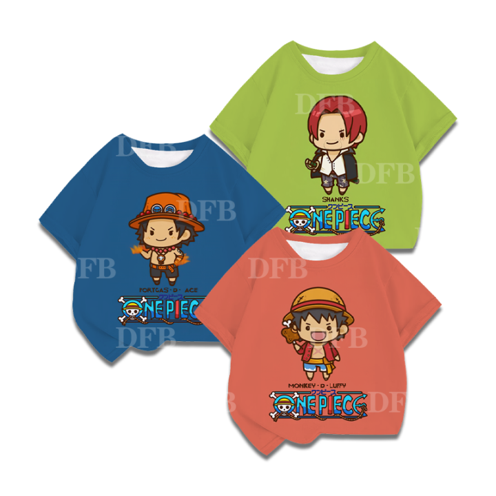 หนึ่งชิ้นเสื้อยืดแฟชั่นใหม่สำหรับเด็กผู้ชาย-เสื้อยืดแฟชั่นสุดเท่ใส่สบายสำหรับฤดูร้อนเสื้อเชิ้ตใส่สบายของขวัญวันเกิดเด็ก