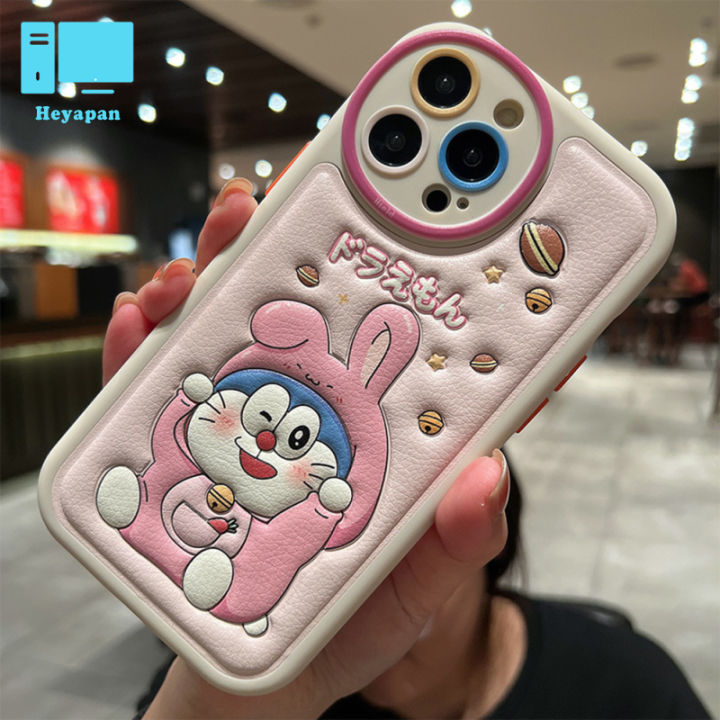 เคสป้องกันเคสโทรศัพท์มือถือโดราเอมอนนิ่มใช้ได้กับ-iphone-14-13-12-11ซีรีส์