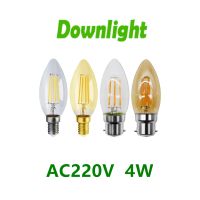 LED Filament Bulb C35 4W Retro Edison Bulb E14 B22 Bombillas AC220V 240V Vintage Lamp 2700K 4000K Home Decoration