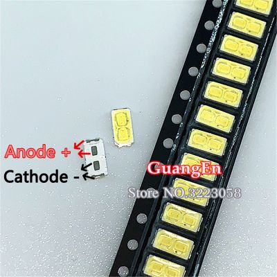 1000pcs For LG SMD LED 6030 6V 1W Double Chips Cold White For TV Backlight LED Lamp bead High quality