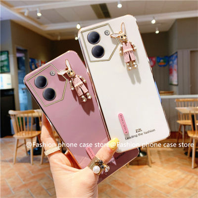 Phone Case เคส Tecno Camon 20 Pro 19 Pro 19 Neo Camon 18 18T 18P 4G 5G เคสพร้อมเคลือบลูกอมหลากสีไรน์สโตนกระต่ายทันสมัยฝาครอบซิลิโคนแบบนิ่ม Tecno Camon19 Camon20 Pro 4G 5G 2023