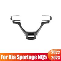 For Kia Sportage NQ5 2022 2023 Sportage Hybrid GT Line HEV Car Steering Wheel Trim Frame Button Cover Interior Accessories