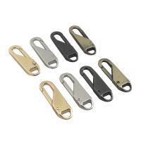 △✐△ 2x Metal Fashion Zipper Repair Kits Slider Puller Instant Zipper Replacement for Broken Buckle Bag Suitcase Garment Zipper Head