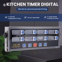 CAL-8B Portable Calculagraph, 8 Channel Digital Timer, Kitchen Cooking Timing LCD Display Clock Shaking Reminder