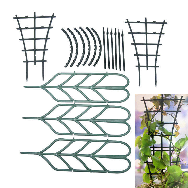 Plants Support Rack Garden Plastic Trellis Flower Vines Climbing Stand
