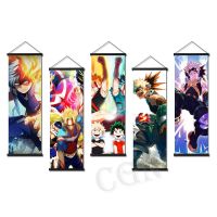 Anime My Hero Academia Posters Scroll Todoroki Shoto Canvas Midoriya Izuku Hanging Decor Pictures Room Decoration Wall Art Gift