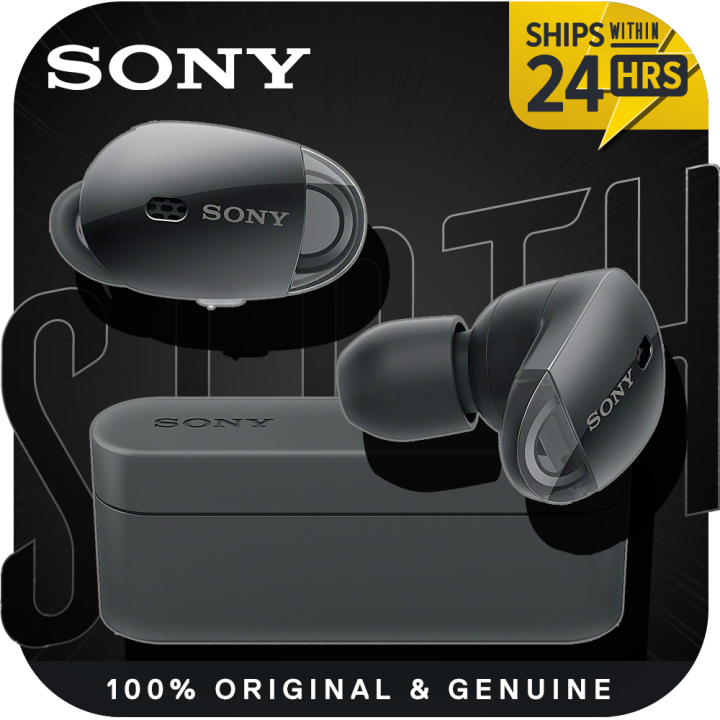 Sony WF-1000X True Wireless Noise-Canceling Earbuds (Black) - Open Box, Grade A Like New, Includes Charging Cable Only