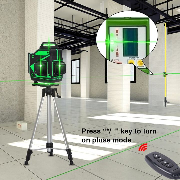 ชุดเครื่องมือช่างของเล่นเลเซอร์วัดระดับ360-แนวนอนแนวตั้ง16เส้นวัด4d-วัดระดับด้วยตนเองลำแสงเลเซอร์-nivel-ที่มีประสิทธิภาพสูง