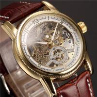 ZZOOI Men Wrist Watches Luxury Golden Skeleton Mechanical Steampunk Male Clock Automatic Wristwatch Leather Strap Herren Horloges