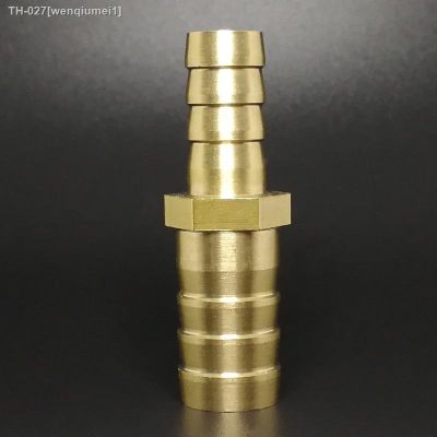 ◐❦ Brass Straight Hose Pipe Fitting Equal Barb Reducing Joint 4/6/8/10/12/14/19/25mm Gas Copper Barbed Coupler Connector Adapter