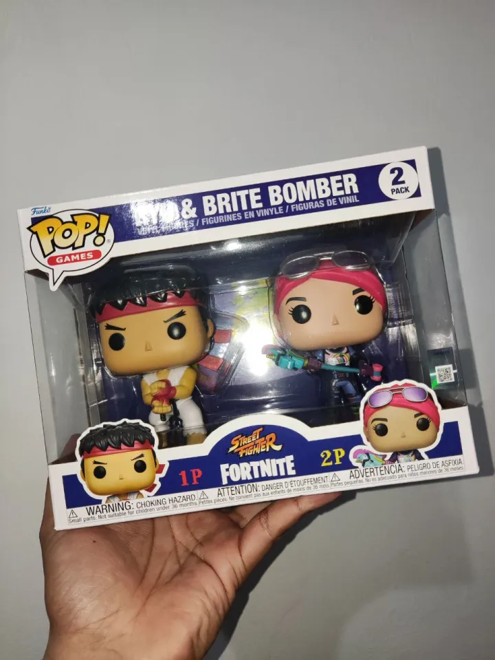 Ryu and Brite Bomber 2 pack Street Fighter Fortnite Funko pop