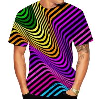 2023 Newest 3D Printing T Shirt Black White Vertigo Hypnotic Fashion Trend Unisxe Funny Short Sleeved Men/women Tops Pullover Tee