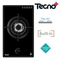 TECNOGAS เตาแก๊ส 1 หัวเตา แบบฝังเฟอร์นิเจอร์ กระจกนิรภัยสีดำ ขนาด 31 ซม. TECNOPLUS รุ่น TNP HB 1030 GB