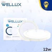 Wellux โคมไฟดาวน์ไลท์ติดลอย LED 12w. 18w. 24w. ขอบขาว แสงขาว/แสงวอร์ม ดาวน์ไลท์ LED Panel Light