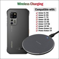 Qi 10W Fast Wireless Charger สำหรับ Ulefone Armor 10 11 11T 12 5G 5 5S 6 6S 7 7E Power Armor 13 14ทนทานไร้สายชาร์จ