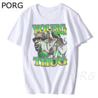 Young Thug Bootleg Rapper Tshirt Men Cool Tshirt Male Ullzang Graphic Tshirt 90S Gildan Spot 100% Cotton