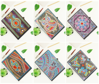 DIY Diamond Painting Notebook DFlower Mandala Special Shaped Diamond Embroidery MosaicNotebook Diary Book Handmade Gift Crafts