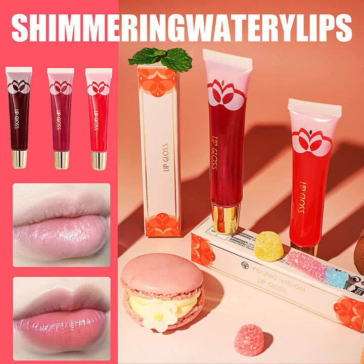 BEAUTYBIGBANG Lip Glow Oil, Plumping Lip Gloss, Non Sticky Moisturizing Fruity Lip Gloss