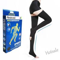 【hot sale】● D19 Findcool Medical Thigh High Compression Stockings Open Toe for Varicose Veins