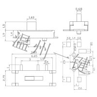 Holiday Discounts MSK-12C01-01 MINI Slide Switch 2 Position 7 Pin Vertical SMD SMT Micro Slide Switches SK-02A