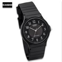 Velashop Casio นาฬิกาผู้ชาย สีดำ สายเรซิ่น รุ่น MQ-24-1B3LDF - สีดำ, MQ-24-1B3, MQ-24, MQ24