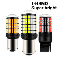 1PCS CanBus S25 1156 BA15S P21w BAU15S PY21w T20 7440 W21W LED Bulbs 3014 144smd Error Free car Turn Signal Lights ke lamp