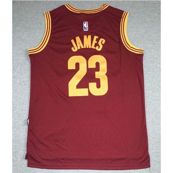 2015-ฤดูกาลใหม่-nba-ผู้ชาย-cleveland-cavaliers-23-เสื้อกีฬาบาสเก็ตบอล-ปักลาย-lebron-james-สีแดง