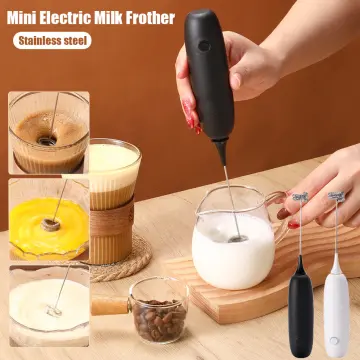1pc Handheld Electric Egg Beater, Mini Whisk, Egg Whisk, Baking Tool, Mini  Cream Beater, Automatic Mixer, Milk Frother, Coffee Stirrer, Electric Coffee  Mixer, Milk Frother Kitchen Gadget