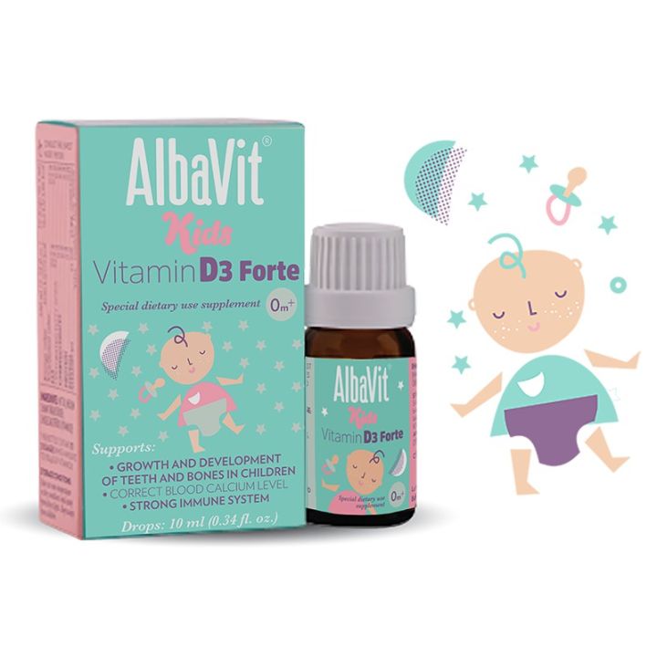 Vitamin D3 dạng nhỏ giọt cho bé Albavit Kids Vitamin D3 10ml nhập khẩu  chính hãng từ Ba Lan | Lazada.vn