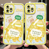 Cartoon Soda Case Compatible for IPhone 14 13 12 Pro Max 11 XS Max XR X 8 7 6S 14 Plus Phone Soft Casing Transparent TPU Shockproof Case