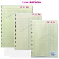 กระดาษบัญชีเนื้อเขียว (เลือกสินค้าด้านใน) ราคาต่อ 1 แพ็ค