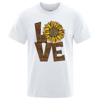 Sun Flower Representing Love Prints Men Tshirts Breathable Vintage Clothing Loose Cool T Shirt Mens Sxxxl T Gildan